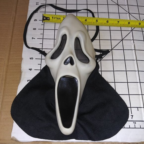 Easter Unlimited Scream Ghost Face Scary Movie Halloween Mask Long Mouth - Picture 7 of 7